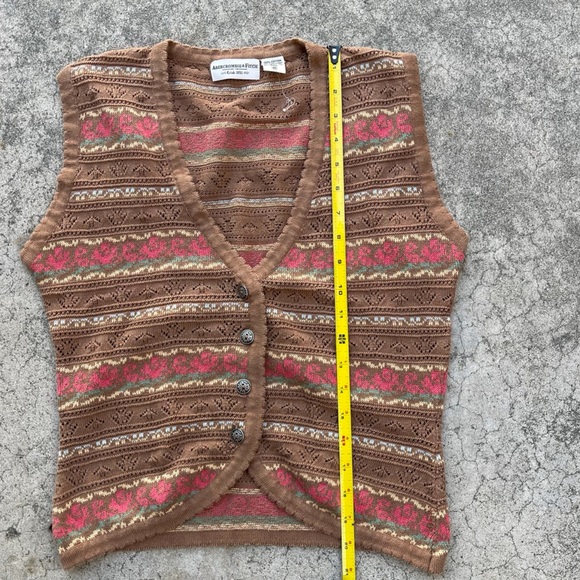 Vintage Retro Y2K Granny Vest Boho Hippie Free Spirit Festival Beach medium - Picture 5 of 6